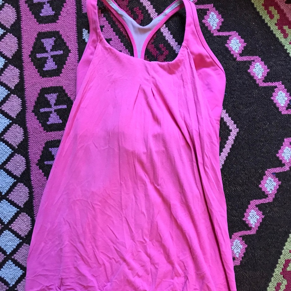 Pink lulu lemon workout top